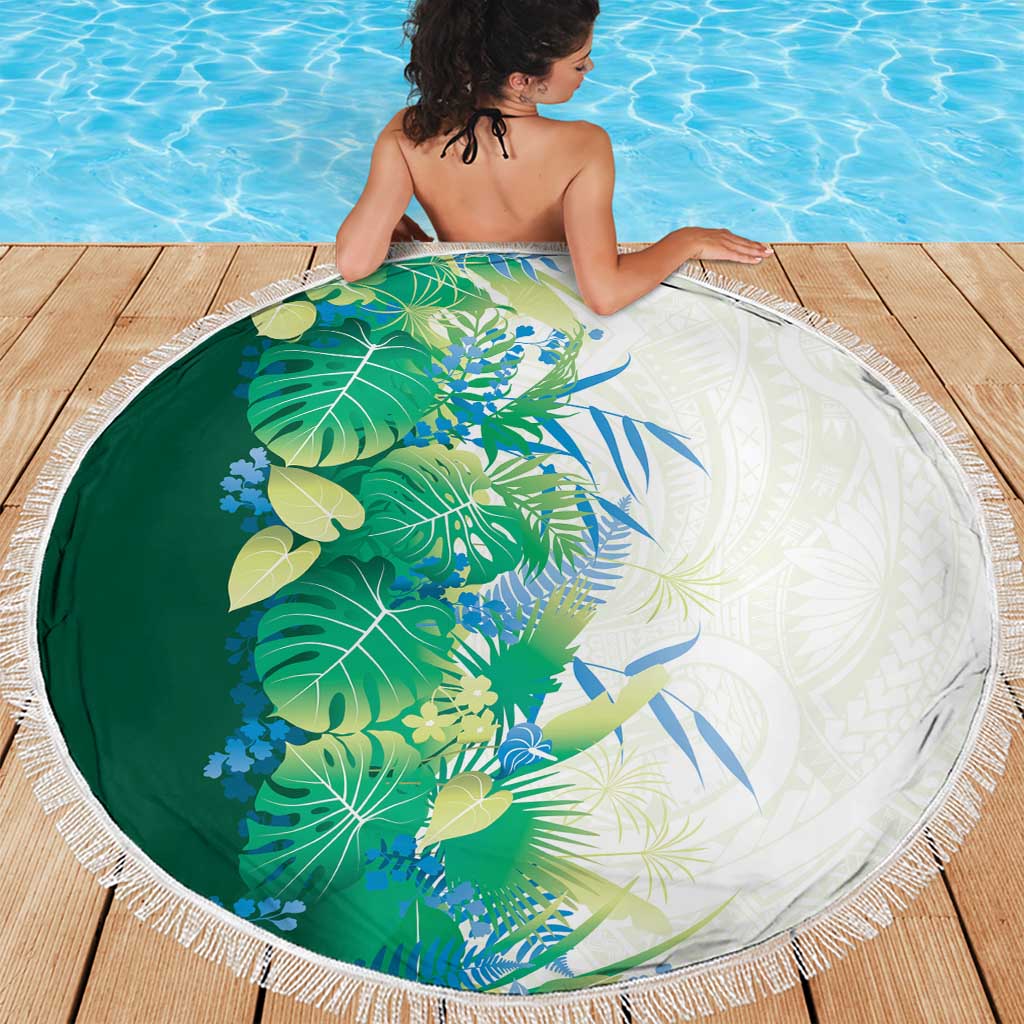 Hawaii Tropical Plant Omaomao Beach Blanket Vibrant Polynesian Pattern