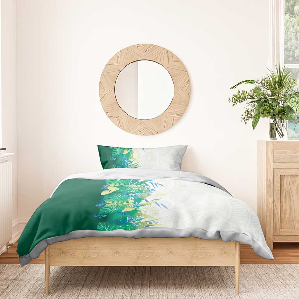 Hawaii Tropical Plant Omaomao Bedding Set Vibrant Polynesian Pattern