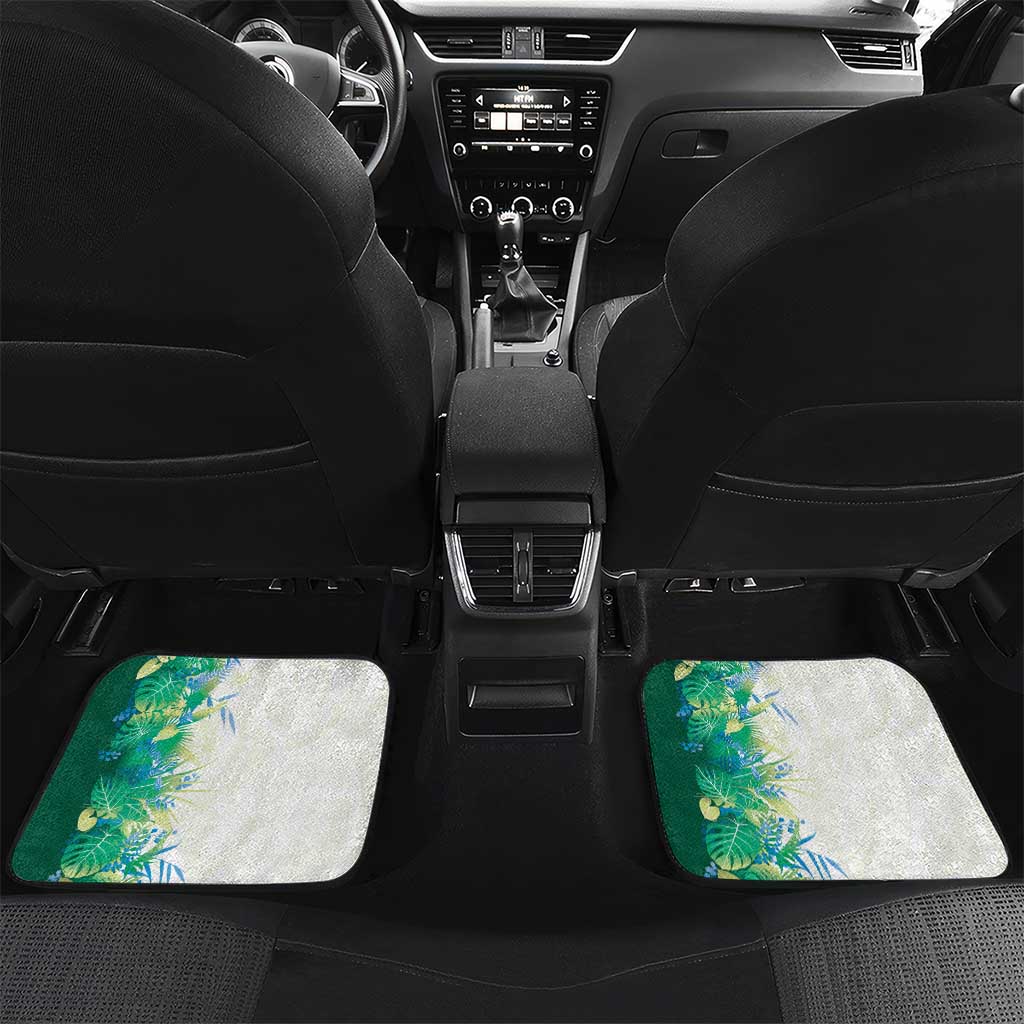 Hawaii Tropical Plant Omaomao Car Mats Vibrant Polynesian Pattern
