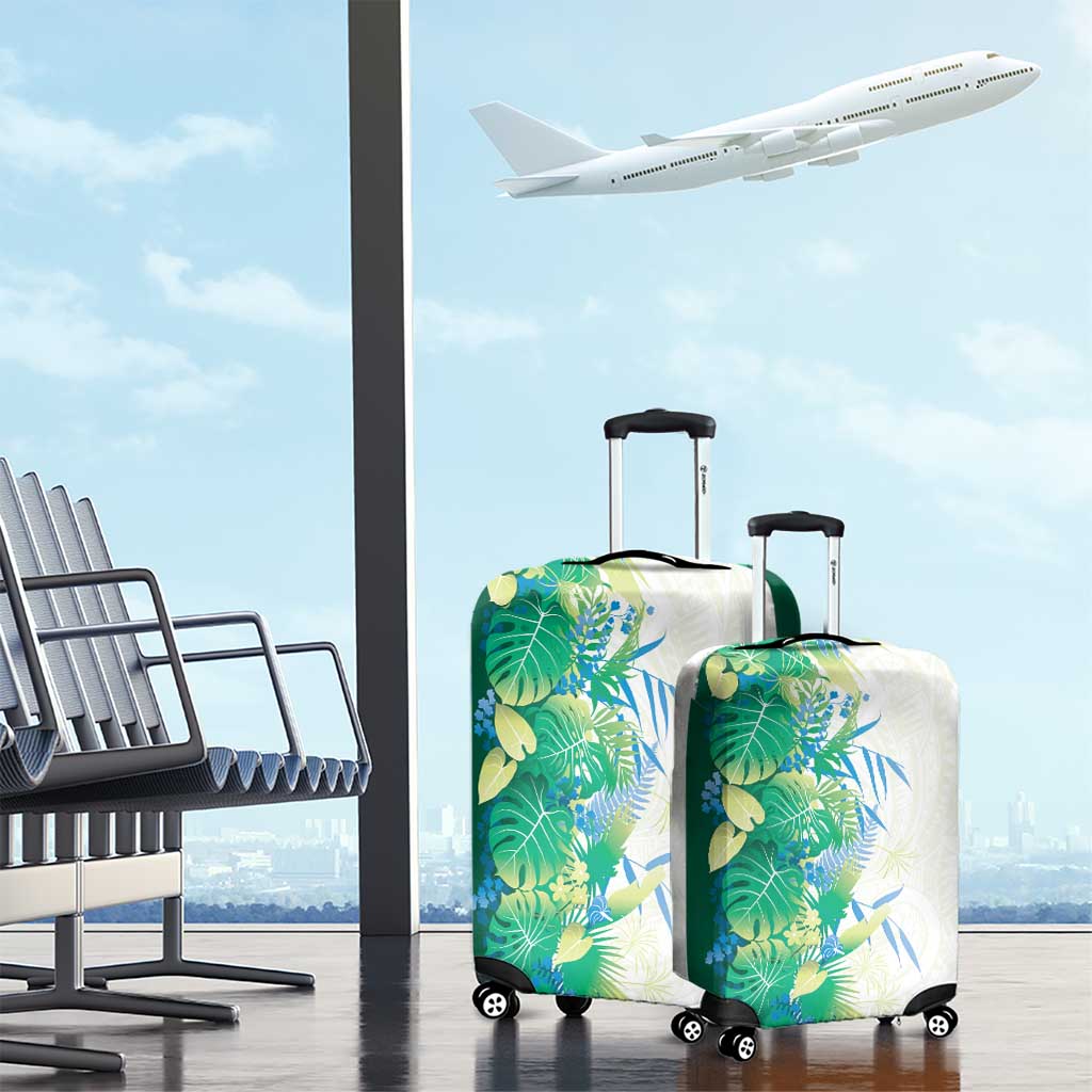 Hawaii Tropical Plant Omaomao Luggage Cover Vibrant Polynesian Pattern