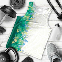 Hawaii Tropical Plant Omaomao Men Tank Top Vibrant Polynesian Pattern