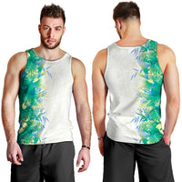 Hawaii Tropical Plant Omaomao Men Tank Top Vibrant Polynesian Pattern