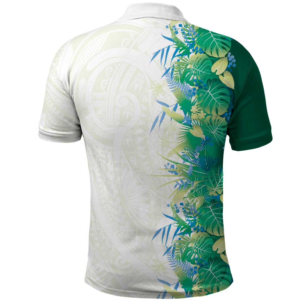 Hawaii Tropical Plant Omaomao Polo Shirt Vibrant Polynesian Pattern