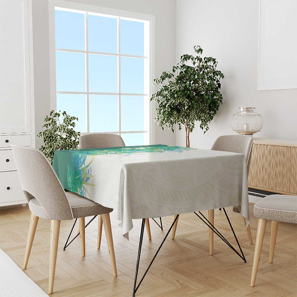 Hawaii Tropical Plant Omaomao Tablecloth Vibrant Polynesian Pattern