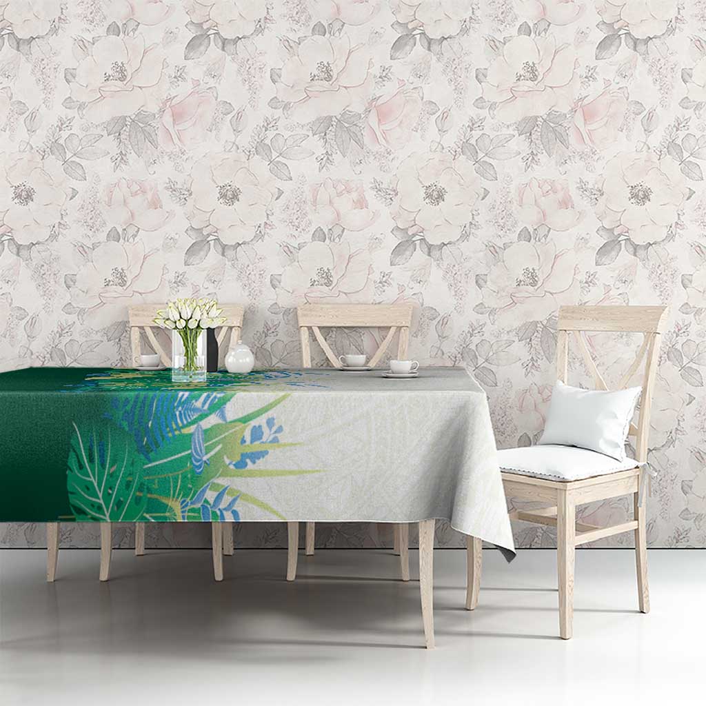 Hawaii Tropical Plant Omaomao Tablecloth Vibrant Polynesian Pattern