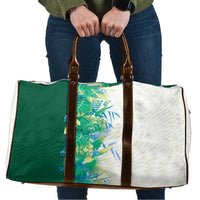 Hawaii Tropical Plant Omaomao Travel Bag Vibrant Polynesian Pattern