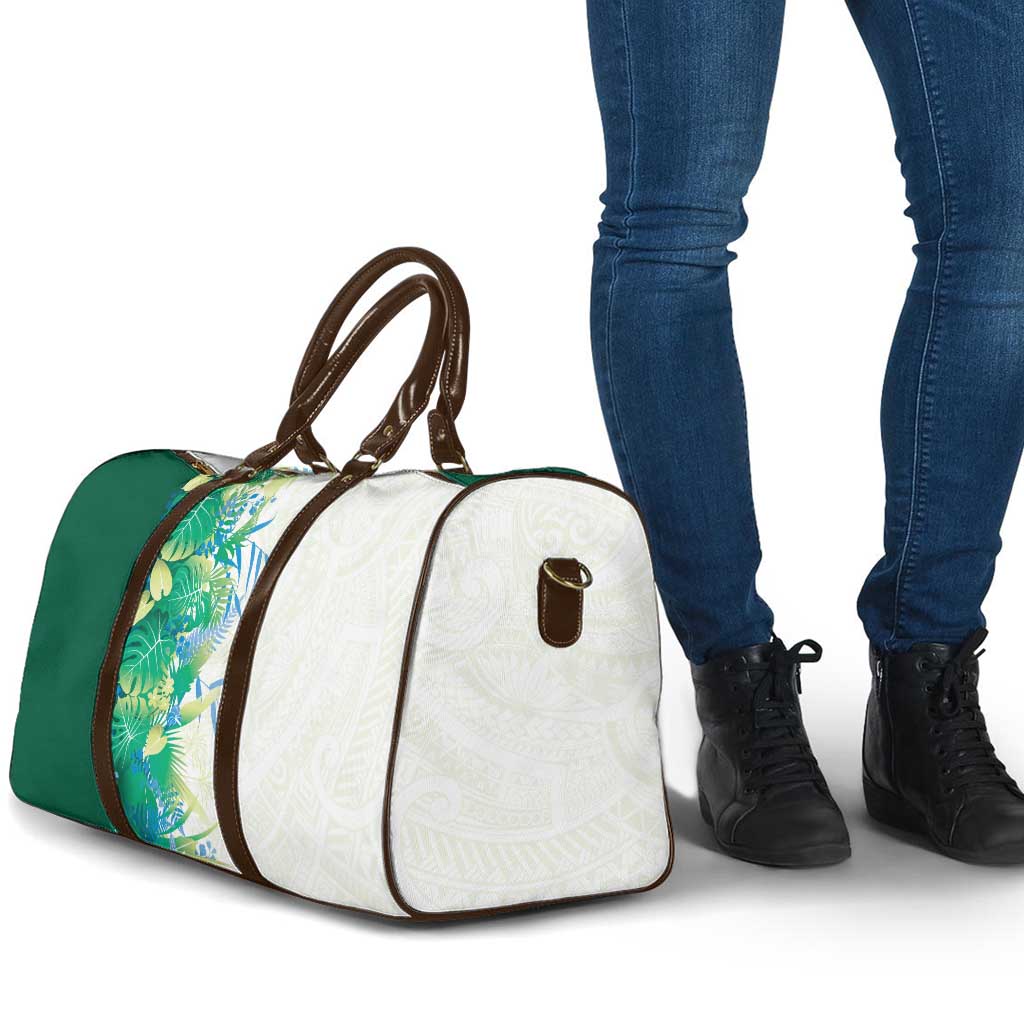 Hawaii Tropical Plant Omaomao Travel Bag Vibrant Polynesian Pattern