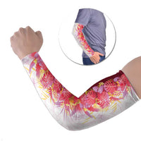 Hawaii Tropical Plant Akala Arm Sleeves Vibrant Polynesian Pattern