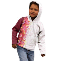 Hawaii Tropical Plant Akala Kid Hoodie Vibrant Polynesian Pattern