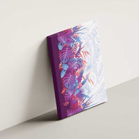 Hawaii Tropical Plant Poni Canvas Wall Art Vibrant Polynesian Pattern