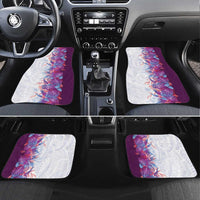 Hawaii Tropical Plant Poni Car Mats Vibrant Polynesian Pattern