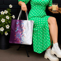 Hawaii Tropical Plant Poni Tote Bag Vibrant Polynesian Pattern