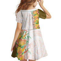 Hawaii Tropical Plant Lenalena Family Matching Tank Maxi Dress and Hawaiian Shirt Vibrant Polynesian Pattern