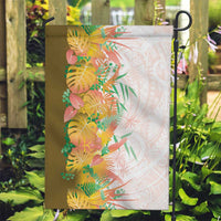 Hawaii Tropical Plant Lenalena Garden Flag Vibrant Polynesian Pattern