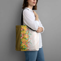 Hawaii Tropical Plant Lenalena Tote Bag Vibrant Polynesian Pattern