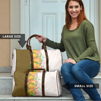 Hawaii Tropical Plant Lenalena Travel Bag Vibrant Polynesian Pattern