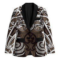 Personalised Maori Kati Mamoe Blazer Silver Fern Kowhaiwhai Art