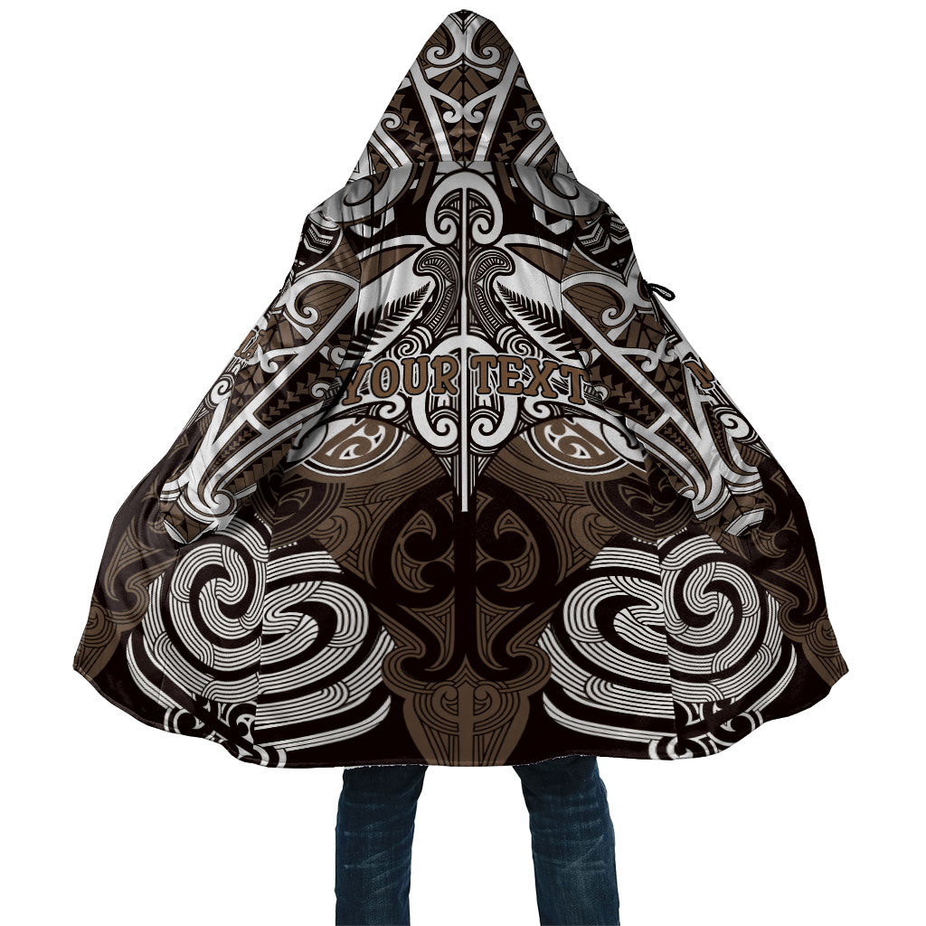 Personalised Maori Kati Mamoe Cloak Silver Fern Kowhaiwhai Art