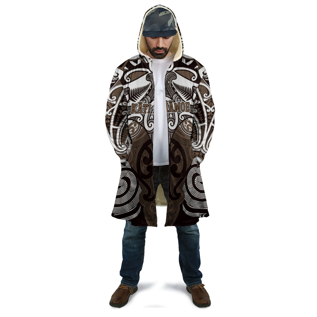 Personalised Maori Kati Mamoe Cloak Silver Fern Kowhaiwhai Art