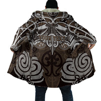 Personalised Maori Kati Mamoe Cloak Silver Fern Kowhaiwhai Art