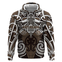 Personalised Maori Kati Mamoe Hoodie Silver Fern Kowhaiwhai Art