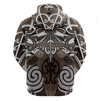 Personalised Maori Kati Mamoe Hoodie Silver Fern Kowhaiwhai Art