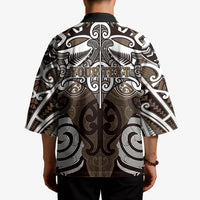 Personalised Maori Kati Mamoe Kimono Silver Fern Kowhaiwhai Art