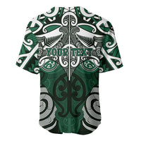 Personalised Maori Ngai Tahu Baseball Jersey Silver Fern Kowhaiwhai Art