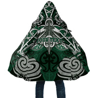 Personalised Maori Ngai Tahu Cloak Silver Fern Kowhaiwhai Art