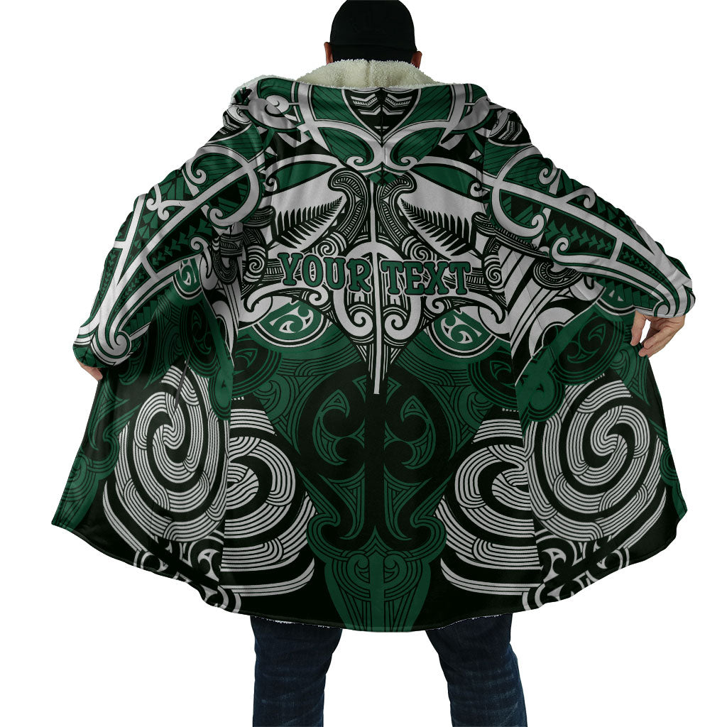 Personalised Maori Ngai Tahu Cloak Silver Fern Kowhaiwhai Art