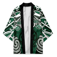 Personalised Maori Ngai Tahu Kimono Silver Fern Kowhaiwhai Art