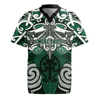 Personalised Maori Ngai Tahu Rugby Jersey Silver Fern Kowhaiwhai Art