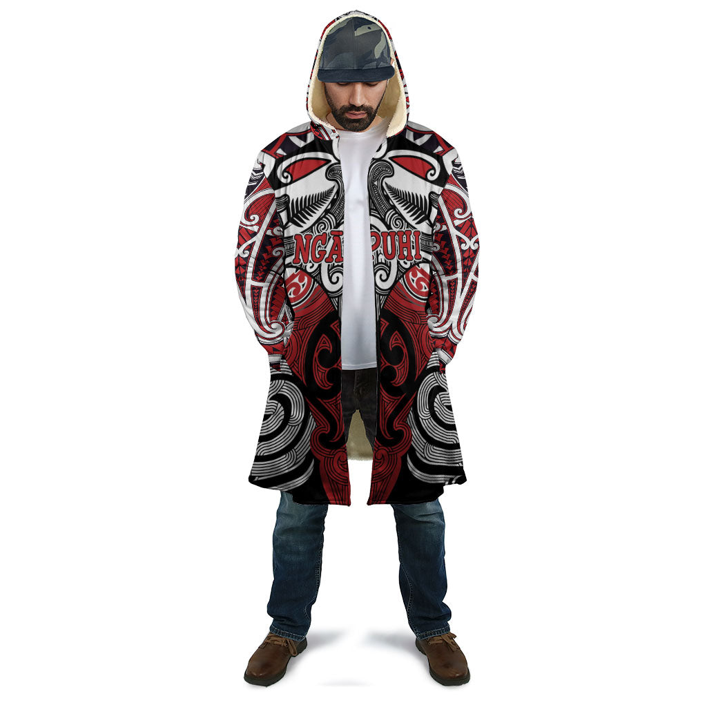 Personalised Maori Ngapuhi Cloak Silver Fern Kowhaiwhai Art
