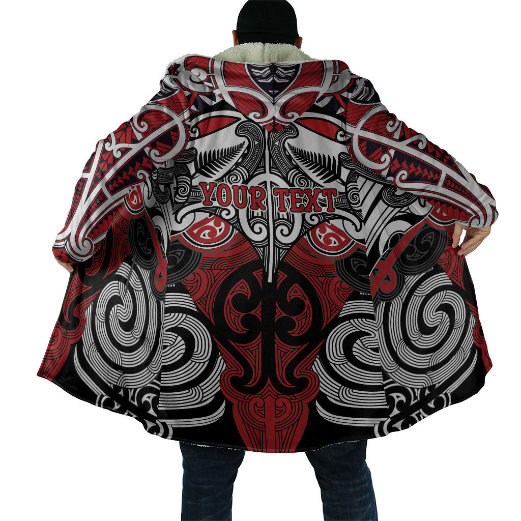 Personalised Maori Ngapuhi Cloak Silver Fern Kowhaiwhai Art
