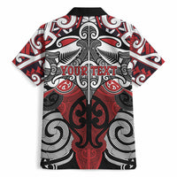 Personalised Maori Ngapuhi Hawaiian Shirt Silver Fern Kowhaiwhai Art