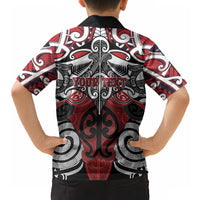 Personalised Maori Ngapuhi Hawaiian Shirt Silver Fern Kowhaiwhai Art
