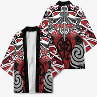 Personalised Maori Ngapuhi Kimono Silver Fern Kowhaiwhai Art