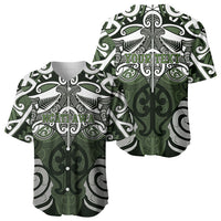 Personalised Maori Ngati Awa Baseball Jersey Silver Fern Kowhaiwhai Art