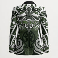 Personalised Maori Ngati Awa Blazer Silver Fern Kowhaiwhai Art