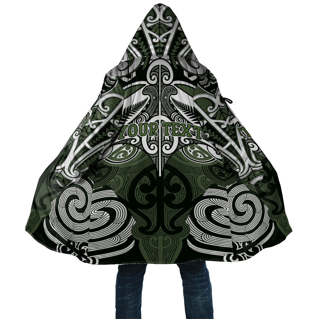 Personalised Maori Ngati Awa Cloak Silver Fern Kowhaiwhai Art