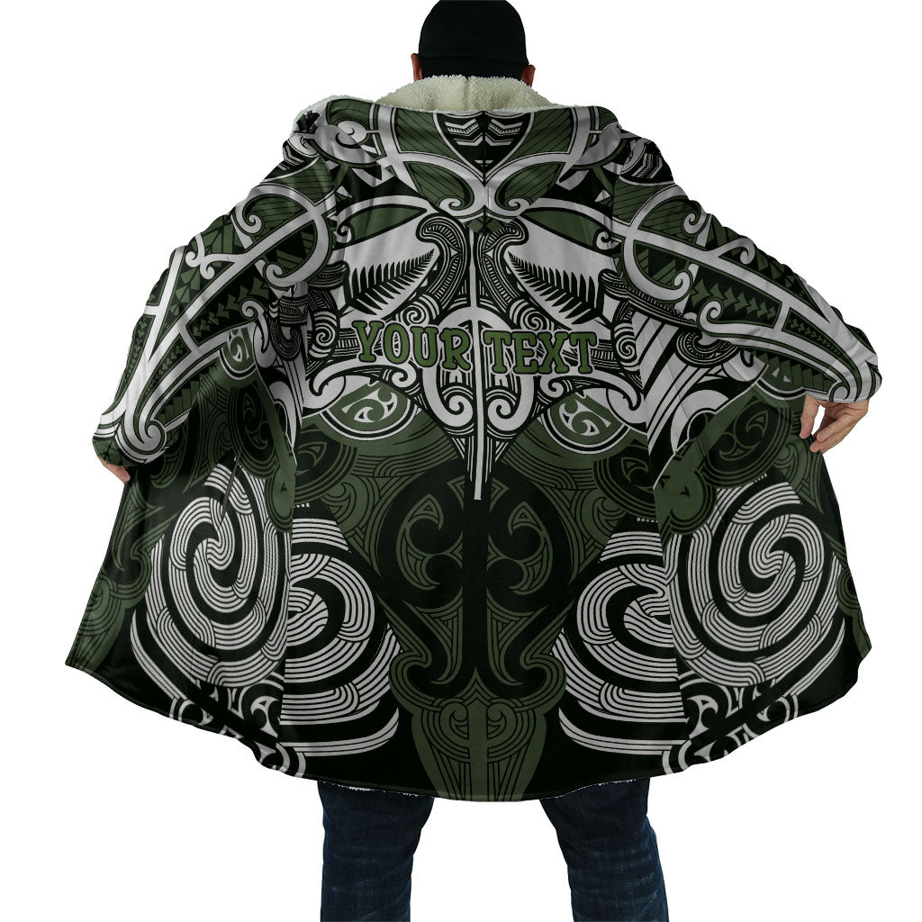 Personalised Maori Ngati Awa Cloak Silver Fern Kowhaiwhai Art