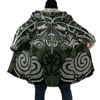 Personalised Maori Ngati Awa Cloak Silver Fern Kowhaiwhai Art