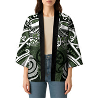 Personalised Maori Ngati Awa Kimono Silver Fern Kowhaiwhai Art