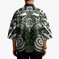 Personalised Maori Ngati Awa Kimono Silver Fern Kowhaiwhai Art