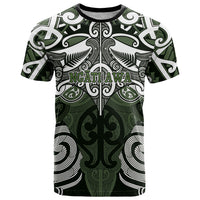 Personalised Maori Ngati Awa T Shirt Silver Fern Kowhaiwhai Art