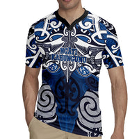 Personalised Maori Ngati Kahungunu Rugby Jersey Silver Fern Kowhaiwhai Art
