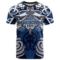 Personalised Maori Ngati Kahungunu T Shirt Silver Fern Kowhaiwhai Art