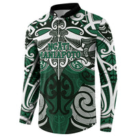 Personalised Maori Ngati Maniapoto Button Sweatshirt Silver Fern Kowhaiwhai Art