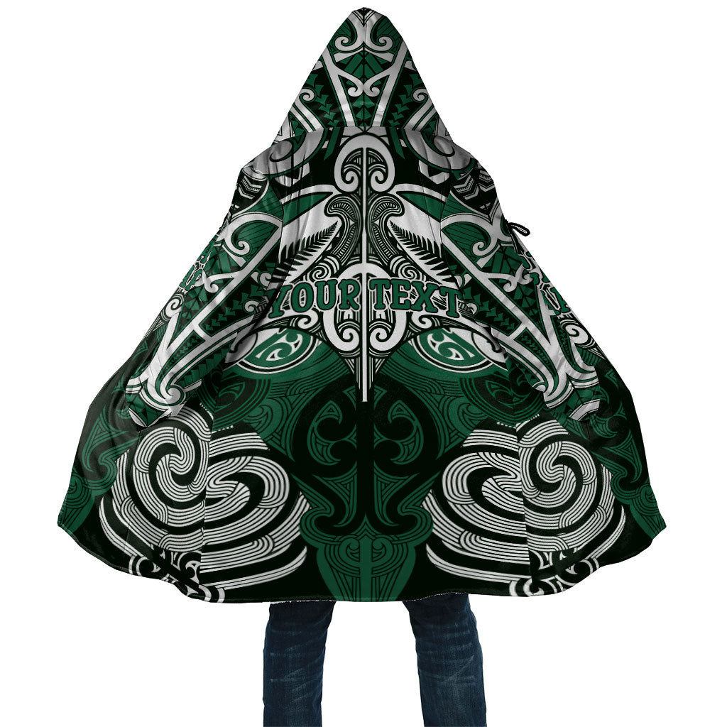 Personalised Maori Ngati Maniapoto Cloak Silver Fern Kowhaiwhai Art