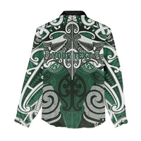 Personalised Maori Ngati Maniapoto Women Casual Shirt Silver Fern Kowhaiwhai Art
